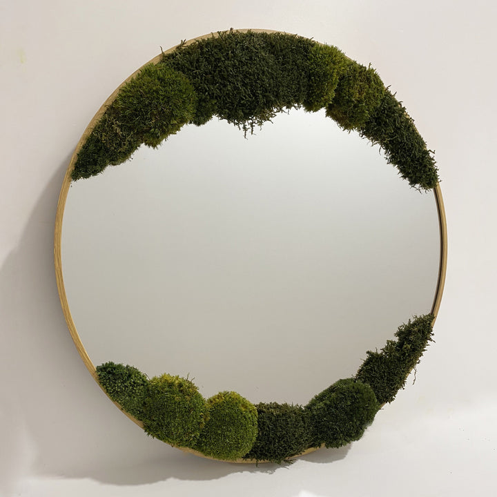 big or double sided wall moss mirror studio photo